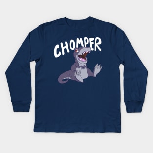 Chomper the baby Sharp Tooth Kids Long Sleeve T-Shirt